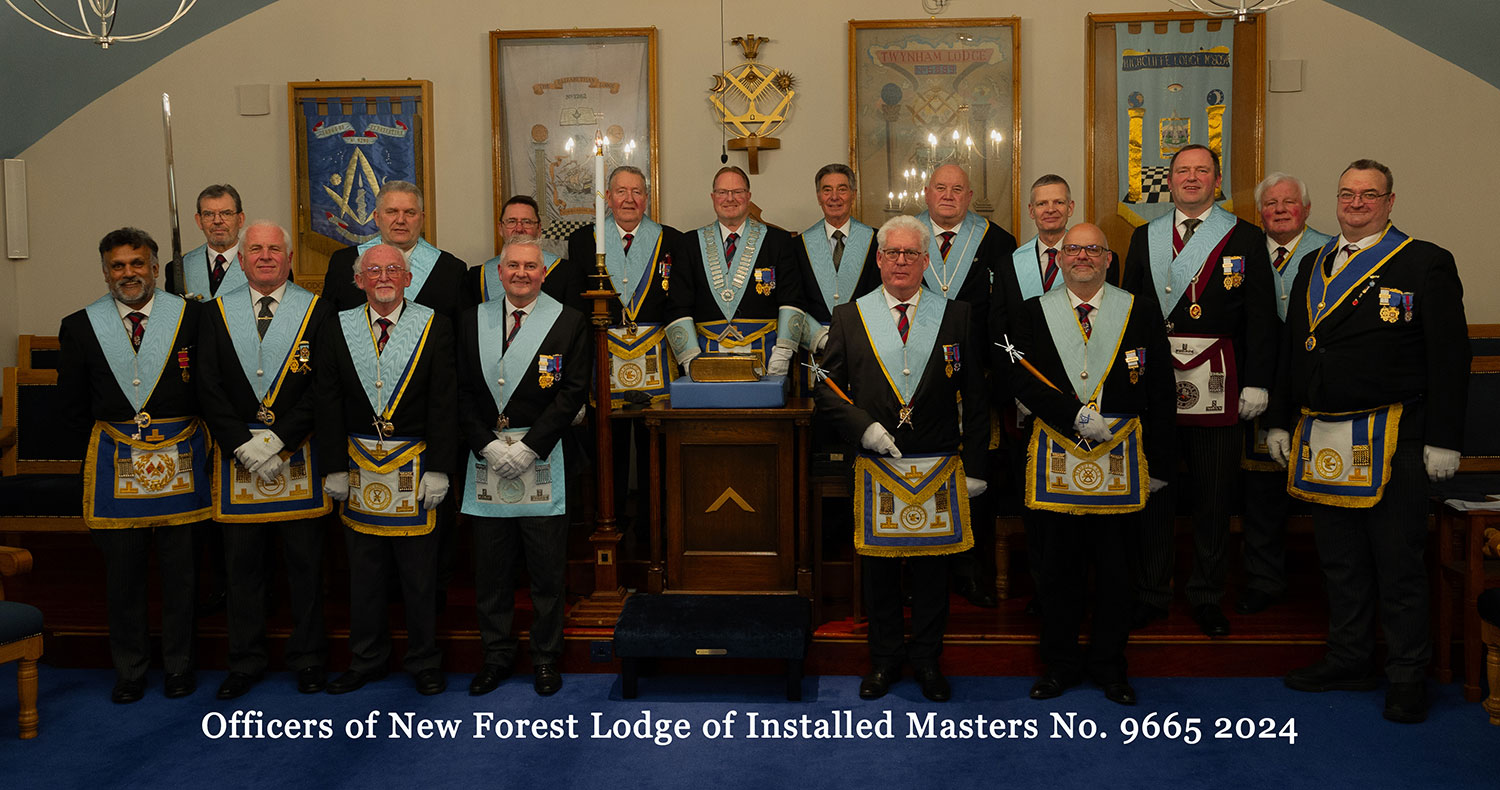 Officers of New Forest Lodge of Installed Masters No. 9665